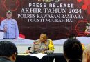 Polres Bandara Ngurah Rai Gelar Press Release Akhir Tahun 2024