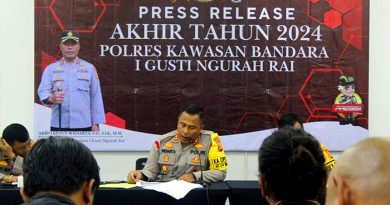 Polres Bandara Ngurah Rai Gelar Press Release Akhir Tahun 2024