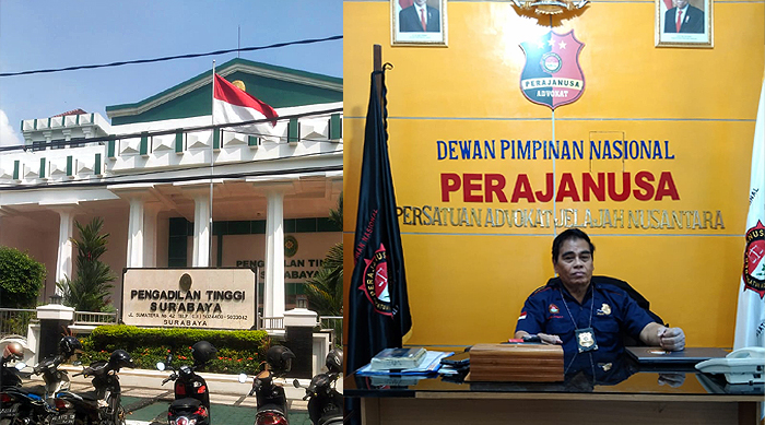 DPN PERAJANUSA Kembali Gelar Kegiatan Acara Sumpah Advokat di PT Surabaya