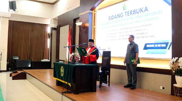 Ketua PT Surabaya: Advokat Harus Jadi Benteng Keadilan dan Penjaga Integritas Profesi