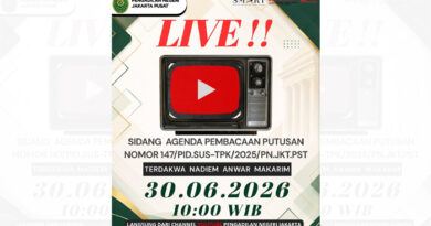 Besok PN Jakpus Bacakan Vonis Nadiem Makarim, Sidang Disiarkan Langsung untuk Publik