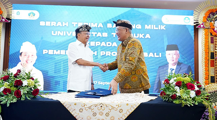 UT Denpasar Hibahkan Aset Rp4,89 Miliar kepada Pemprov Bali